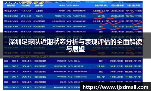 深圳足球队近期状态分析与表现评估的全面解读与展望
