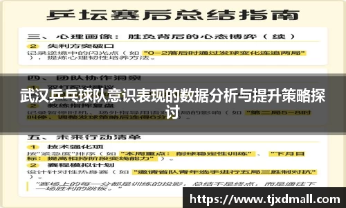 武汉乒乓球队意识表现的数据分析与提升策略探讨